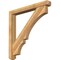 Ekena Millwork Balboa Craftsman Rough Sawn Bracket w/ Offset Brace, Western Red Cedar, 6"W x 48"D x 48"H BKT0604X48X48BOA04RWR - alternate 1